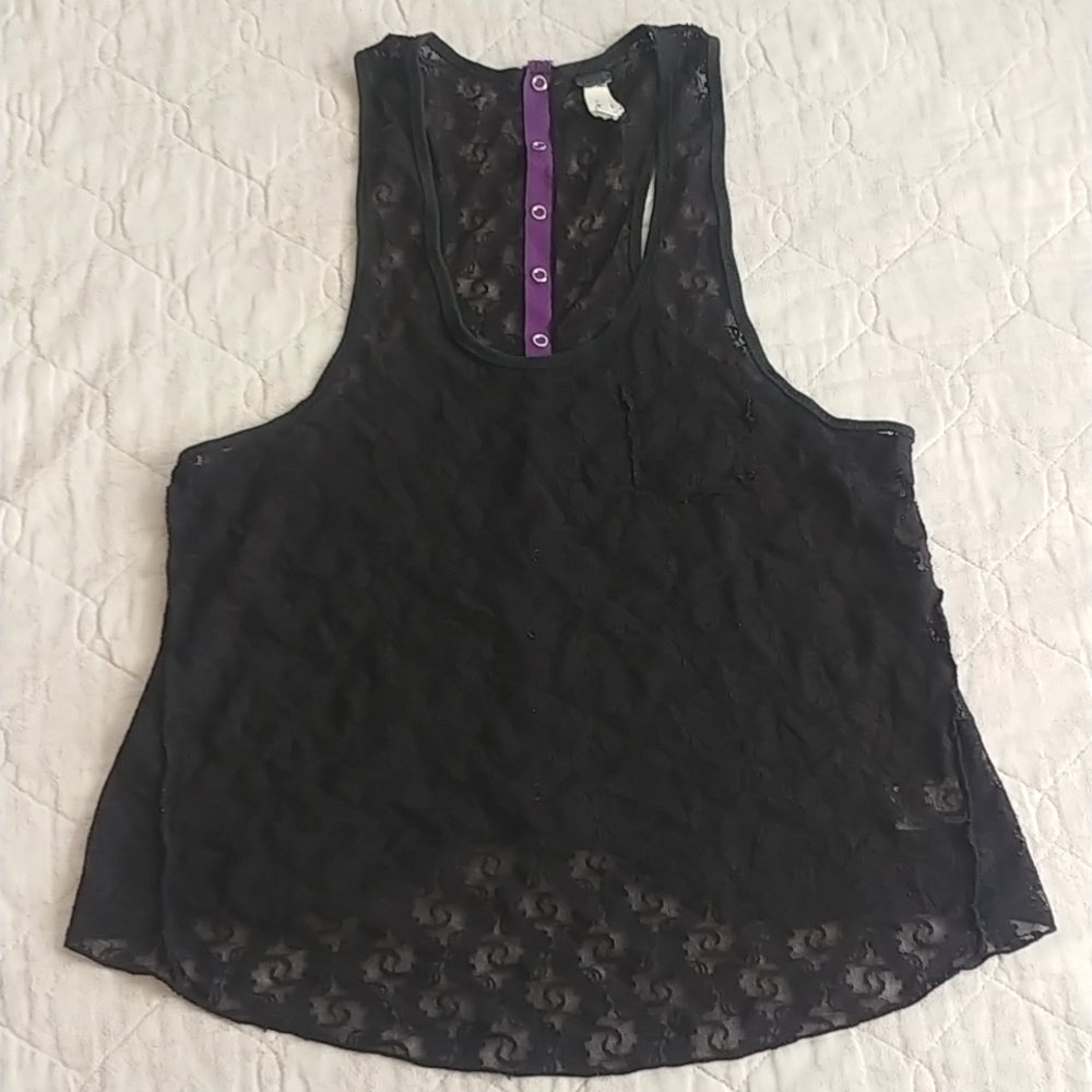 ❤6 for $12 We the Free Black Lace Tank Top